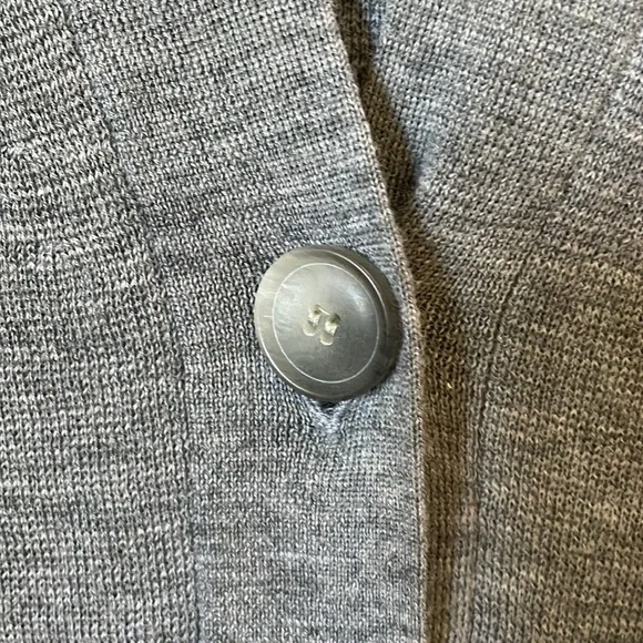 Theory Grey Merino Wool Long Vest size Small - Picture 10 of 13